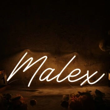 Malex Yellow Neon Sign