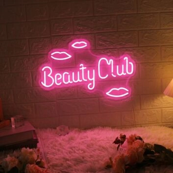 Customize Beauty Club Neon Sign