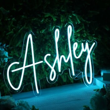 Ashley Blue LED Neon Sign