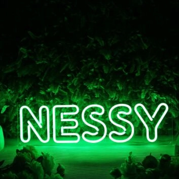 Nessy Green Neon Sign