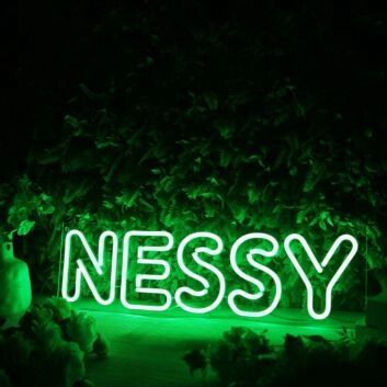 Nessy Green Neon Sign