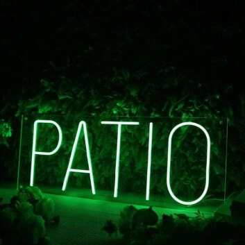 Patio Green Neon Sign