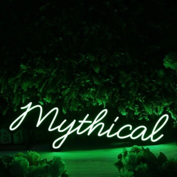 Mythical Green Neon Sign