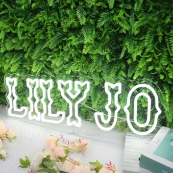 LILYJO White Neon Sign