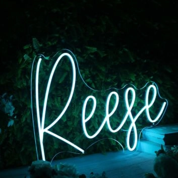 Reese Blue Neon Sign