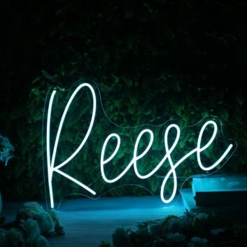 Reese Blue Neon Sign