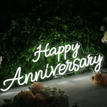 Happy Anniversary Custom Neon Sign