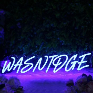 Wasnidge Blue Neon Sign