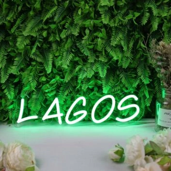 Lagos Green Neon Sign
