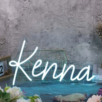 Kenna Blue Neon Sign