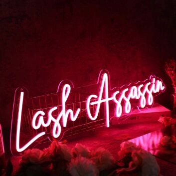 Lash Assassin Red Neon Sign