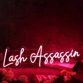 Lash Assassin Red Neon Sign