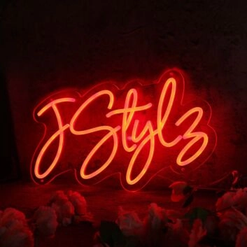 J Style Orange Neon Sign