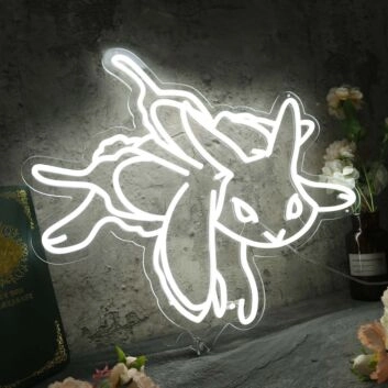 Mewtwo White Custom Neon Sign