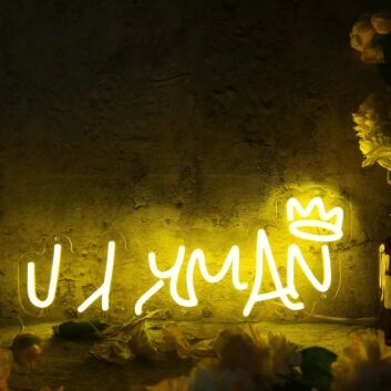 Illy Man Yellow Custom Neon Sign