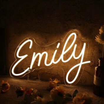 Yellow Emily Neon Sign