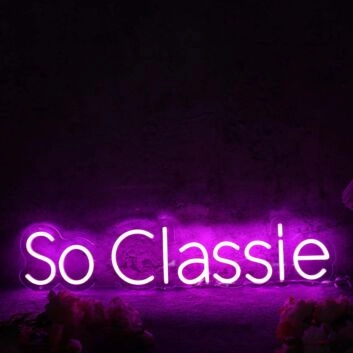 So Classie Purple Neon Sign