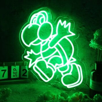 Green Koopa Troopa Green Neon Sign
