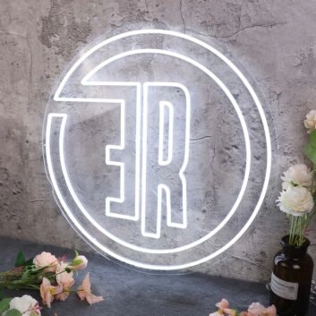 Aesthetic ER White Neon Sign