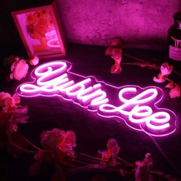 Yubin Lee Purple Neon Sign