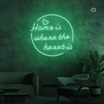 Home is where the heart is Neon Signs