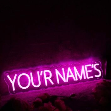 You Are Names Pink Neon Sign