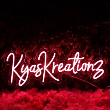 Kyas Kreations Red Neon Sign