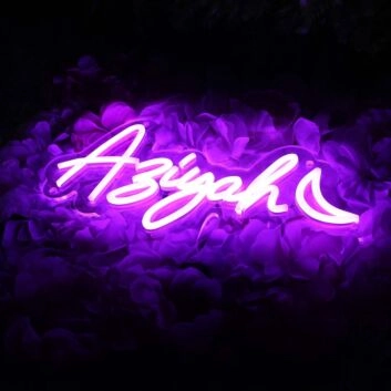 Ariyah Purple Neon Sign