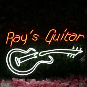Rays Guitar Custom Neon Sign