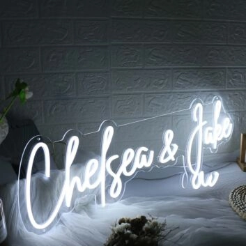 Chelsea And Jake White Neon Sign