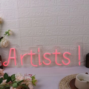 Artists Red Neon Sign