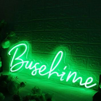 Busalime Green Neon Sign