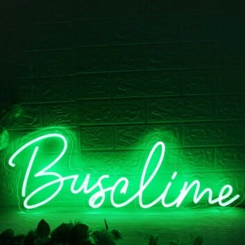 Busalime Green Neon Sign