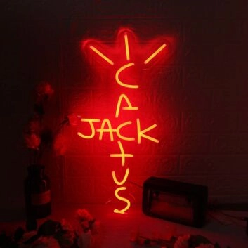 Cactus Jack Red Neon Sign