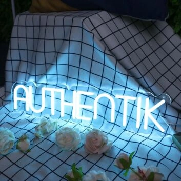 Authentik Blue Neon Sign