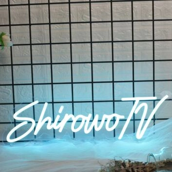 Shirowo TV Blue Neon Sign