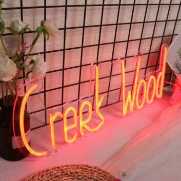 Creek Wood Red Neon Sign
