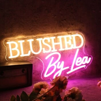 Blushed By Lea Custom Neon Sign