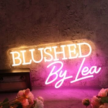 Blushed By Lea Custom Neon Sign