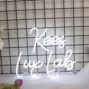 Kees Lux Lab White Neon Sign