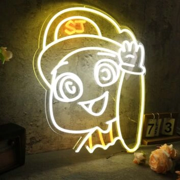 Happy Anime Boy Custom Neon Sign