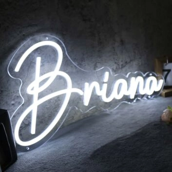 Briana White Neon Sign
