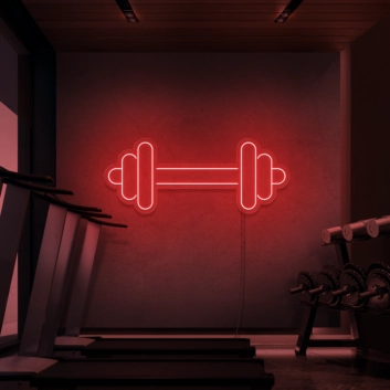 Dumbbell Neon Sign