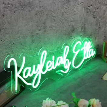 Kayleigh Etta Green Neon Sign