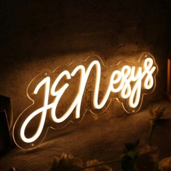Jenesys Yellow Neon Sign