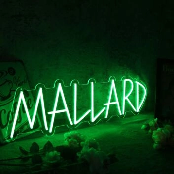 Mallarf Green Neon Sign