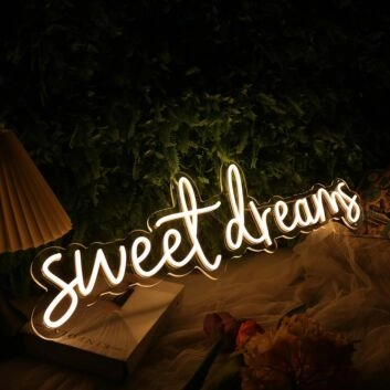 Sweet Dreams Yellow LED Neon Sign