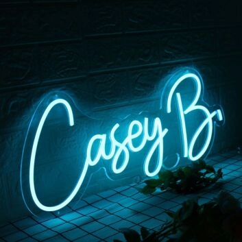 Casey B Blue Neon Sign