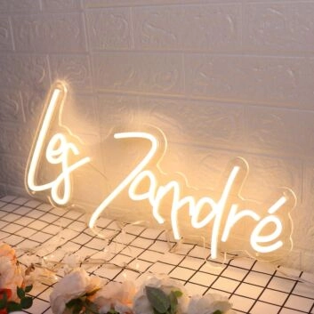 Les Zamdre Yellow Neon Sign