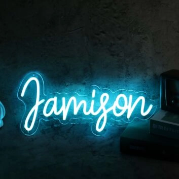Jamison Blue Neon Sign